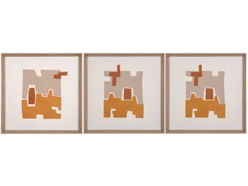 Perfiles Ocre I & II - Paper Painting by NOVOCUADRO ART COMPANY - view 2